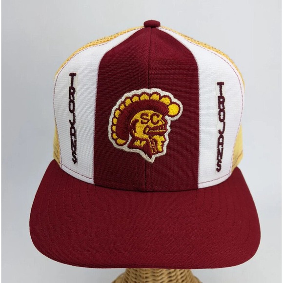 N/A Other - Vintage Trojans USC Embroidered Baseball Adjustable Snapback Trucker Hat Cap